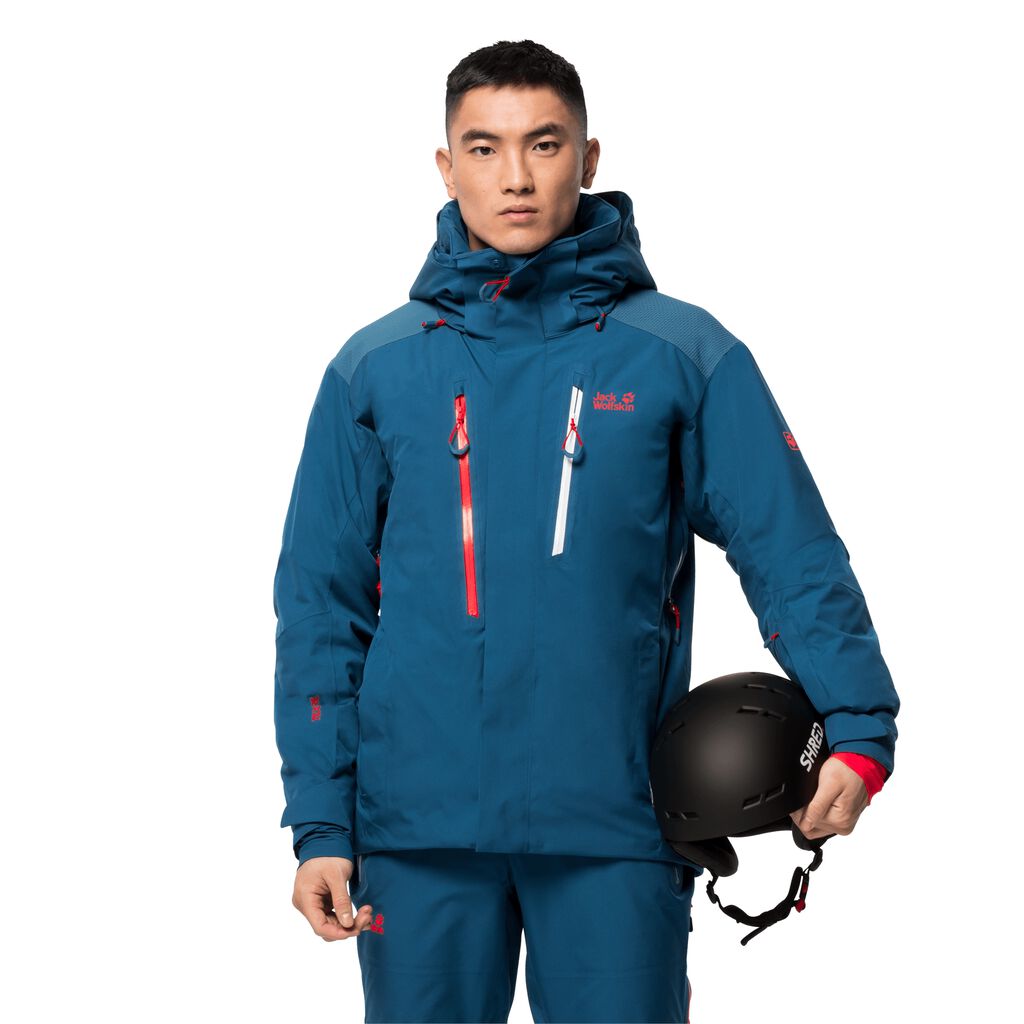 Jack Wolfskin SNOW SUMMIT Vestes Homme Bleu Foncé - RIUJXTY-79